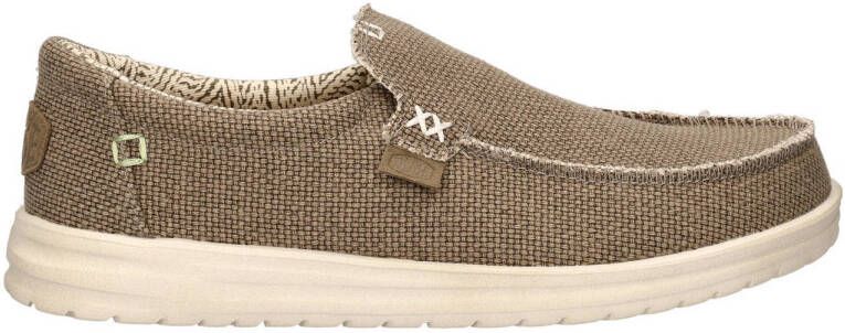 Hey Dude Mikka Braided mocassins kaki