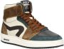 Hip H1765 Sneakers Leren Sneaker Jongens Groen - Thumbnail 1