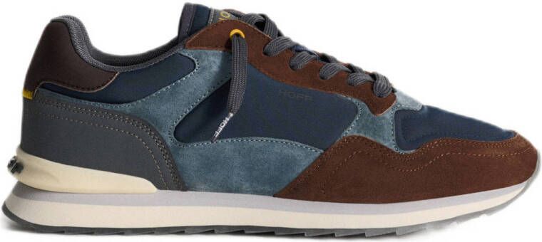 THE HOFF BRAND Lage Sneakers Heren Bari Maat: 43 Materiaal: Suède Kleur: Blauw