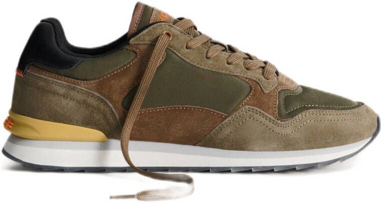 HOFF City suède sneakers taupe groen