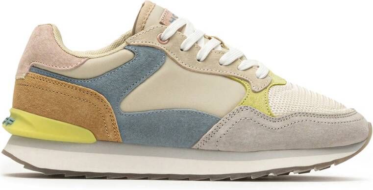 HOFF suède sneakers beige blauw