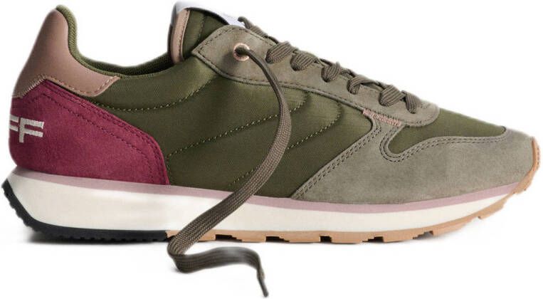 HOFF Track & Field Velia suède sneakers groen