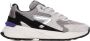 Hub Grijze Suède Lage Sneakers Grid Multicolor Dames - Thumbnail 1