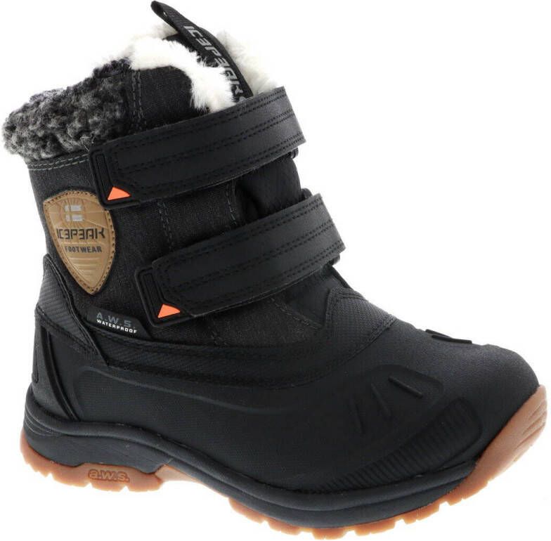 Icepeak snowboots zwart Jongens Imitatieleer Logo 32