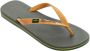 Ipanema Classic Brasil Men Slippers Heren Green Yellow - Thumbnail 1