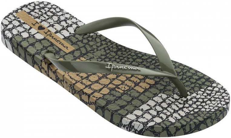 Ipanema I Love Safari Dames Slippers Green beige Schoenen