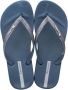 Ipanema Blauwe Metallic Glitter Instap Sandalen Blue Dames - Thumbnail 1