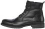 JACK & JONES Heren Veterschoenen Russel Leather Boot Zwart - Thumbnail 1