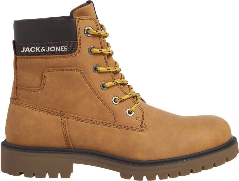 JACK & JONES nubuck veterboots camel