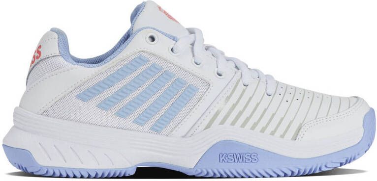 K-Swiss Court Express HB tennisschoenen wit lichtblauw