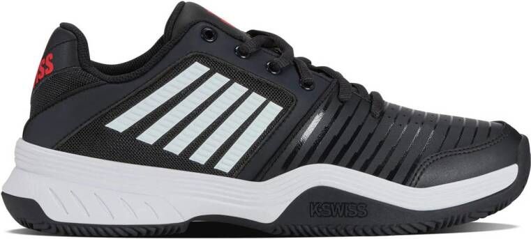 K-Swiss Court Express HB tennisschoenen zwart wit rood