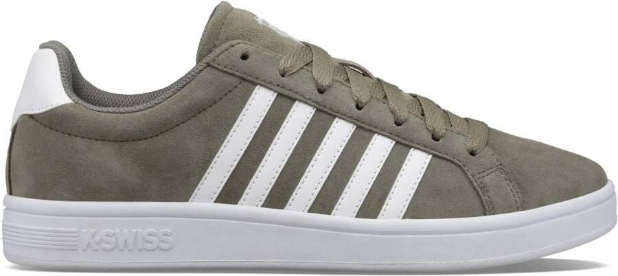 K-Swiss Court Tiebreak sneakers donkergroen wit