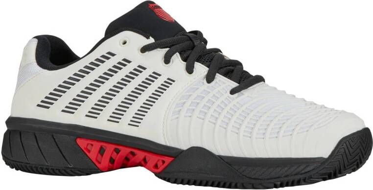 K-Swiss Express Light 3 HB tennisschoenen wit zwart rood