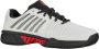 K-Swiss Express Light 3 HB tennisschoenen wit zwart rood - Thumbnail 1