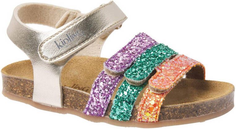 Kipling sandalen met glitters multi