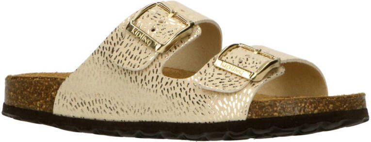 Kipling slippers goud