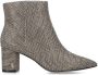 Kurt Geiger London Fabric Ankle Boot Enkellaarsjes Enkelboots met rits Dames Goud - Thumbnail 2