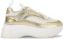 Kurt Geiger London Kensington Pump Sneaker Lage sneakers Leren Sneaker Dames Goud - Thumbnail 1