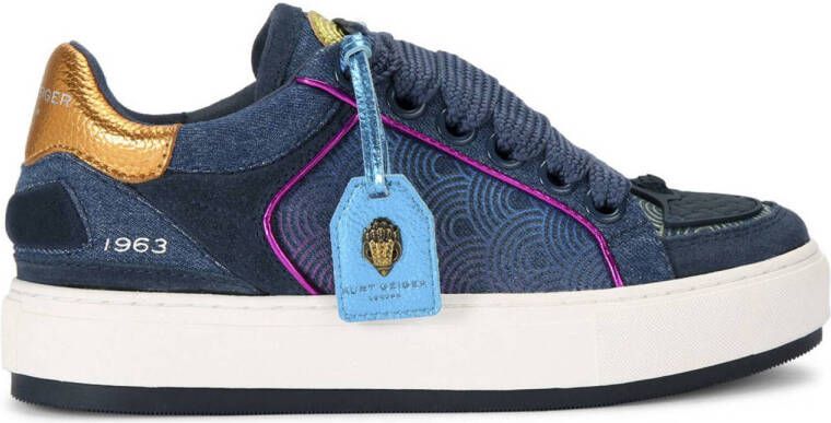 Kurt Geiger Southbank Tag sneaker met grafische print en suède details