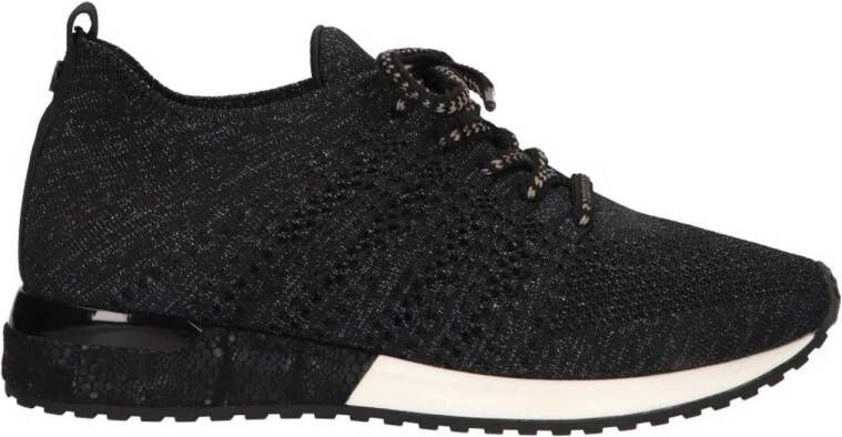 La Strada sneakers knitted 1832649 black silver 40 Zwart