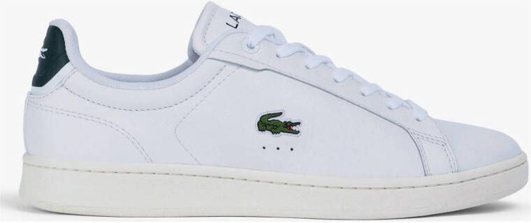 Lacoste Carnaby Pro leren sneakers wit donkergroen