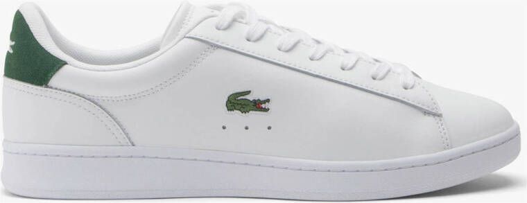 Lacoste Witte sportieve leren sneakers White Heren