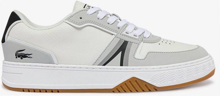 Lacoste L001 leren sneakers wit zwart