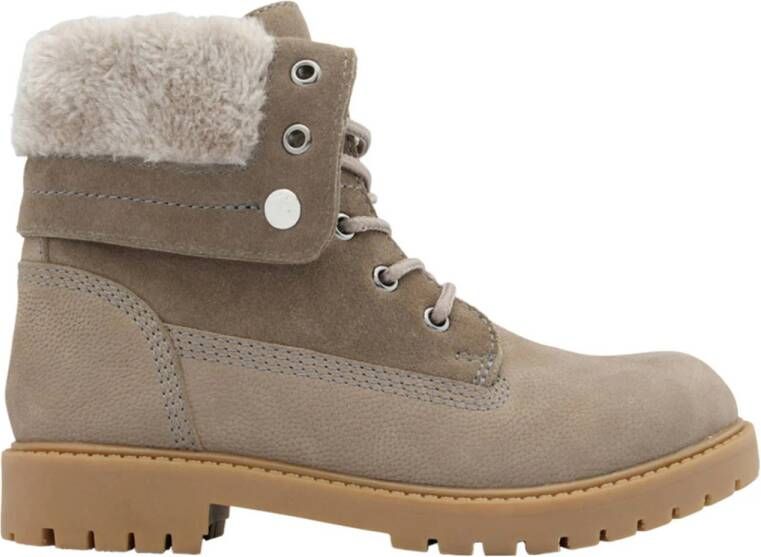 Landrover gevoerde leren veterboots taupe