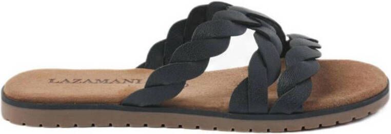 Lazamani ladies woven mules Zwart Leer Geen Dames