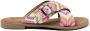 Lazamani Mia Raffia Dames Slippers Pink - Thumbnail 1