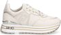 Liu Jo Witte leren sneakers met tonale logo en metallic detail Wit Dames - Thumbnail 2