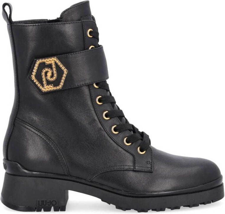 Liu Jo New Nancy 37 leren veterboots zwart