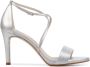 Lodi Sandalen Dames Damesschoenen Leer Naaldhak hoogte 8 cm Idaire met Zilver - Thumbnail 2