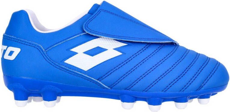 Lotto Milano 700 AGM S Junior voetbalschoenen kobaltlbauw wit Blauw Imitatieleer 24