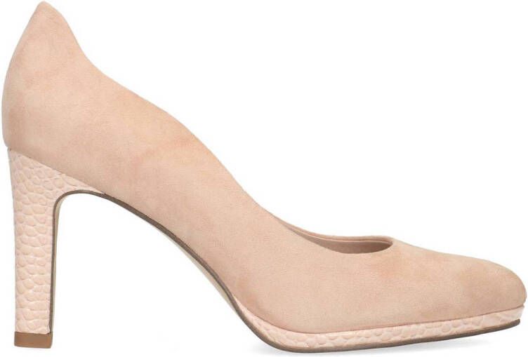 Manfield Dames Roze suède pumps