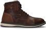 Manfield gevoerde leren veterboots cognac - Thumbnail 1