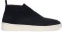Manfield hoge suède loafers donkerblauw - Thumbnail 1