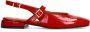 Manfield lakleren slingback loafers rood - Thumbnail 1