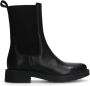 Manfield Dames Zwarte leren chelsea boots - Thumbnail 1