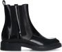 Manfield Dames Zwarte leren chelsea boots - Thumbnail 1