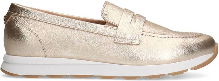 No Stress Dames Gouden leren loafers