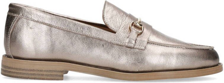 Manfield leren loafers grijs