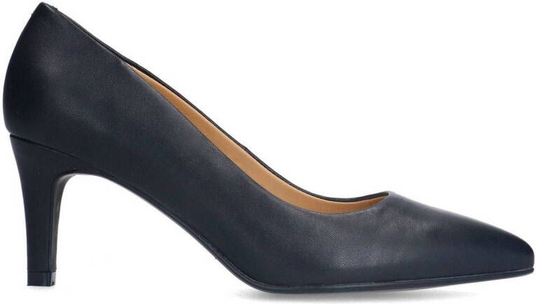 Manfield Dames Zwarte leren pumps