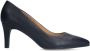 Manfield Dames Zwarte leren pumps - Thumbnail 1