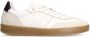 Manfield Heren Off white leren sneakers met suède details - Thumbnail 1