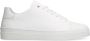 Manfield Heren Witte leren sneakers - Thumbnail 1