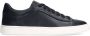 Manfield Heren Zwarte leren sneakers - Thumbnail 1