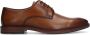 Manfield Heren Cognac leren veterschoenen - Thumbnail 1