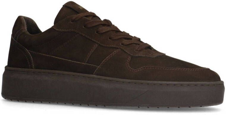 Manfield Heren Bruine nubuck sneakers