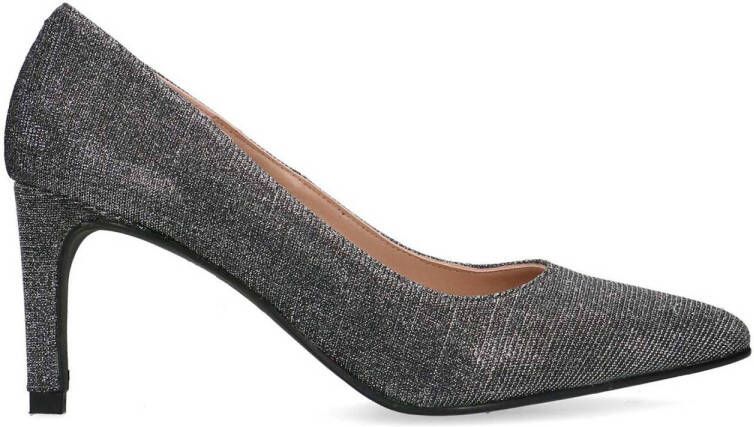 Manfield Dames Zwarte glitterpump